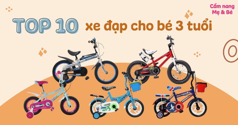 Chọn xe đạp cho bé 3 đến 5 tuổi