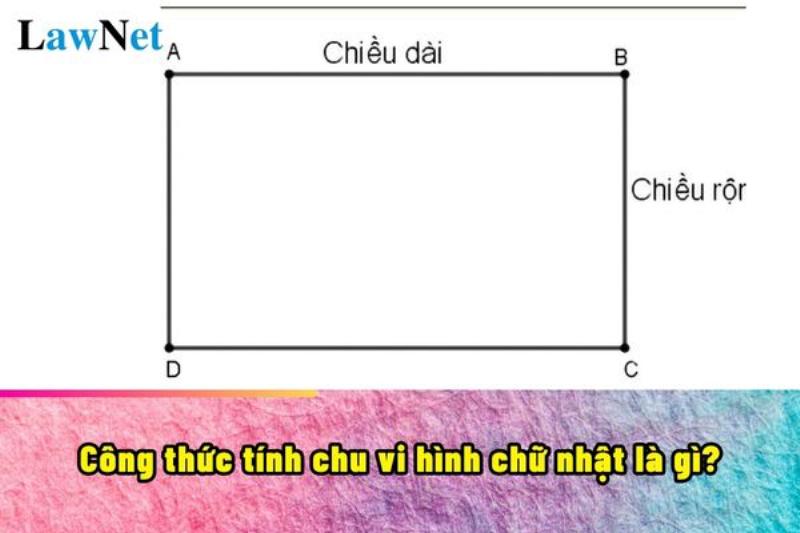 Hình ảnh minh họa cách tính diện tích hình chữ nhật lớp 3 bằng công thức chiều dài nhân chiều rộng.
