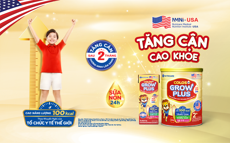 Be vui ve khoe manh buoc toc tang truong nho sua Grow Plus do