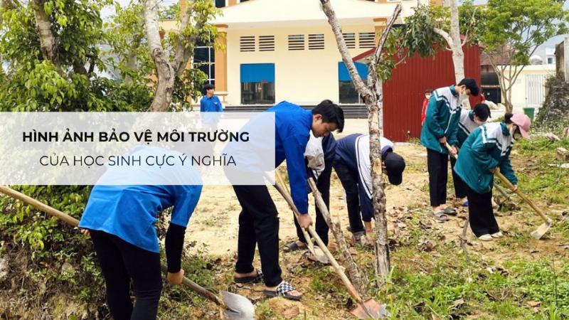 Hinh anh nguoi tham gia hoat dong bao ve moi truong hoac trong cay