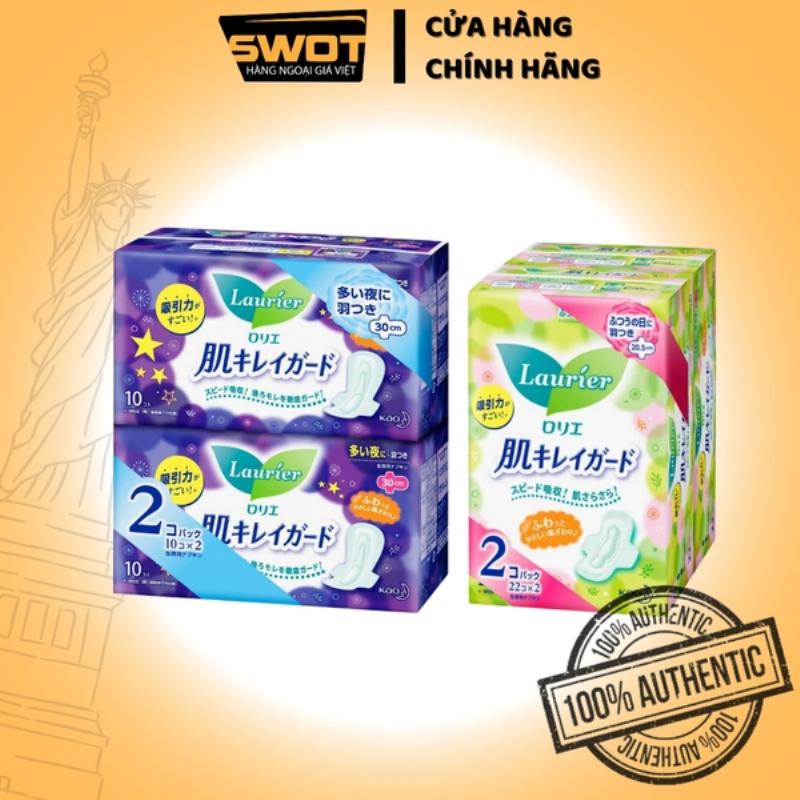 Minh họa công nghệ thấm hút nhanh và bề mặt thoáng khí của băng vệ sinh Laurier Nhật Bản