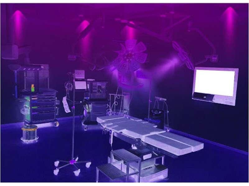 Hình ảnh phổ điện từ thể hiện vị trí của tia tử ngoại, phân loại UV-A, UV-B, UV-C theo bước sóng và năng lượng