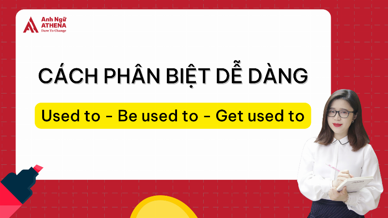 Sự khác biệt giữa cấu trúc get used to và be used to trong tiếng Anh cùng ví dụ.