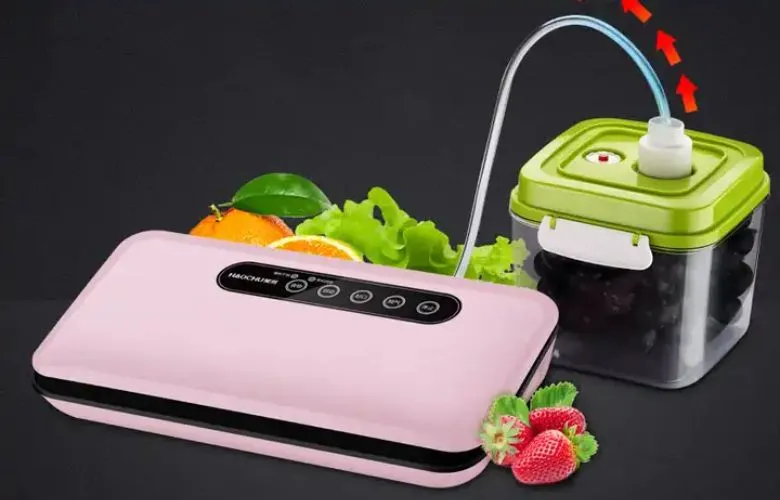 Máy hút chân không Fumadun có thể kết nối với ống chiết để hút bình đựng thực phẩm