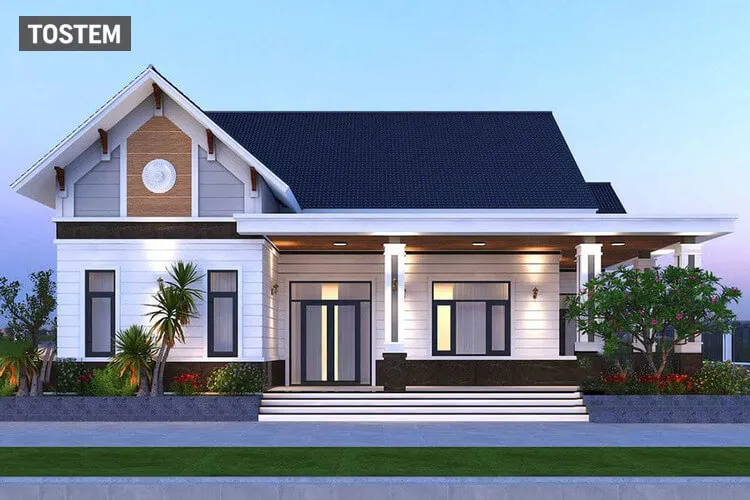 Nhà cấp 4 mái Thái kết hợp nét truyền thống và hiện đại