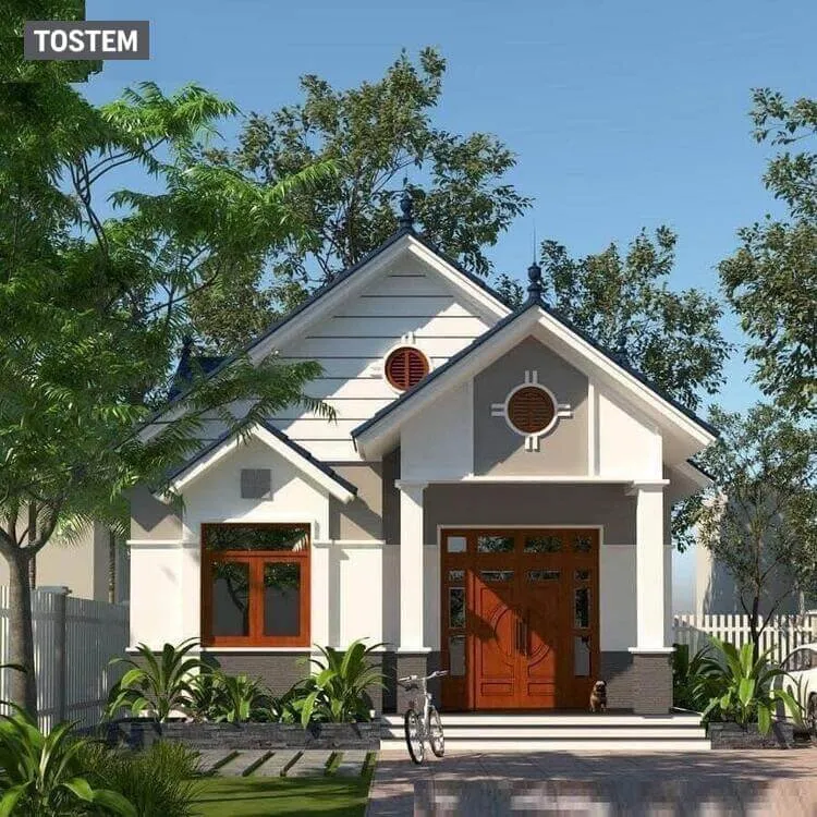 Không gian thoáng mát đúng với ưu điểm của nhà ở nông thôn