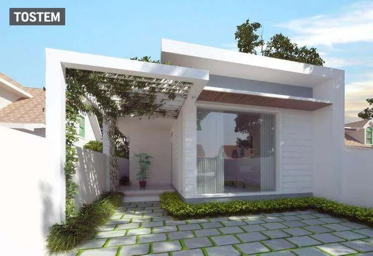 Mẫu nhà cấp 4 đẹp giá rẻ 300 triệu hiện đại, đơn giản