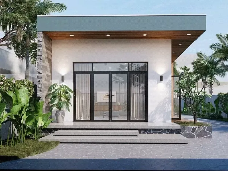 Mẫu nhà cấp 4 đẹp 5x20m mái tôn giá rẻ, tiết kiệm chi phí