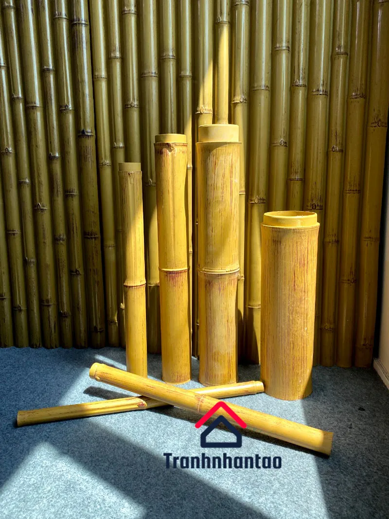 Tre ống nhân tạo dùng để ốp vách hoặc trang trí