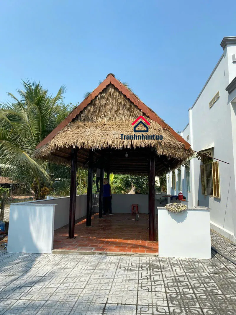 Nhà chòi sân vườn đơn giản