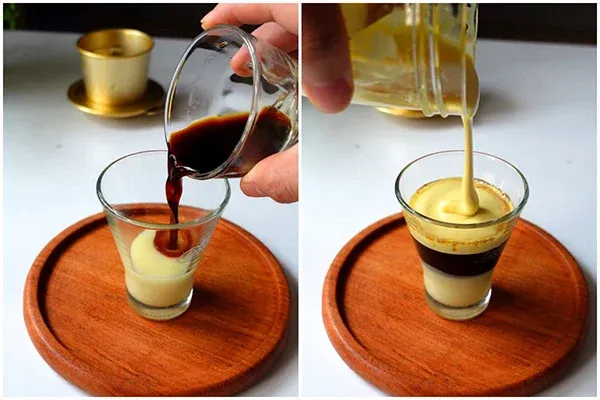 Phần kem trứng dẻo mịn, sánh đặc