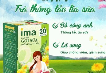Cao trà hữu cơ IMA - cách thông tắc tia sữa cho mẹ mới sinh