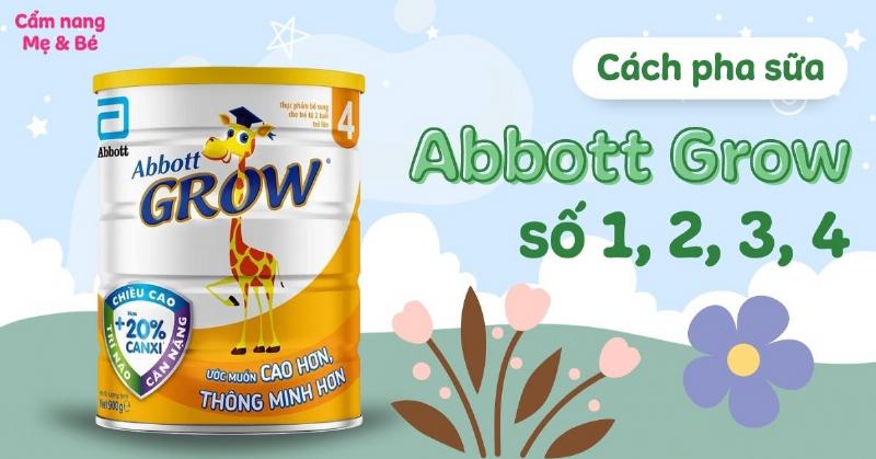 Bé Uống Sữa Abbott Grow 4 Vui Vẻ