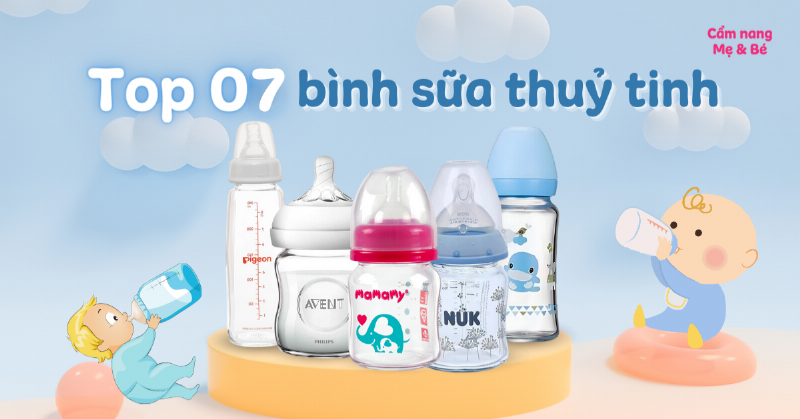 Chọn bình sữa thủy tinh phù hợp cho bé