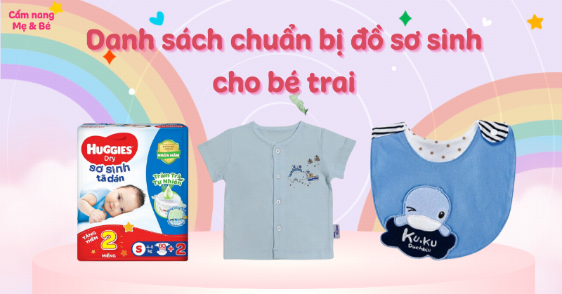 Mẹo hay mua đồ sơ sinh bé trai