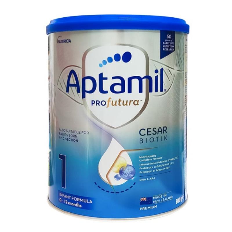 Hộp sữa Aptamil New Zealand Số 1 với các dưỡng chất vàng hỗ trợ bé phát triển