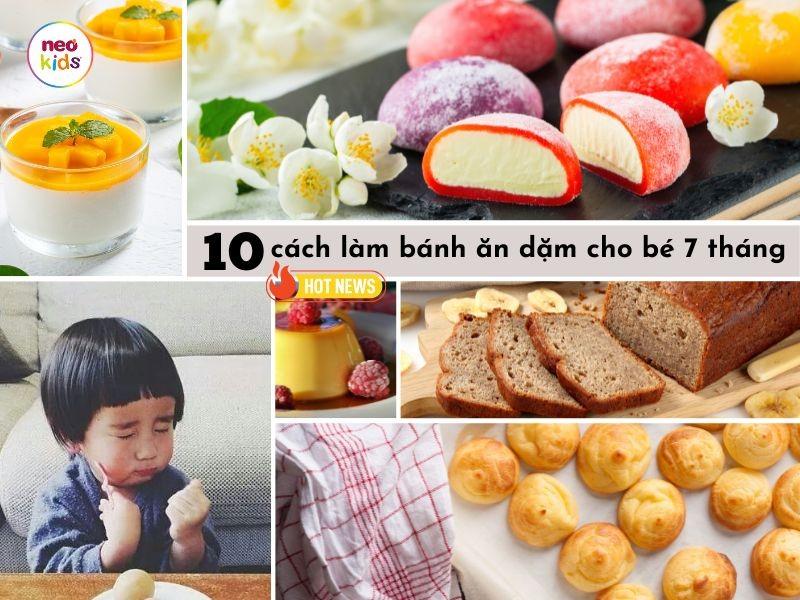 Gợi ý các loại bánh ăn dặm tự làm tại nhà cho bé 7 tháng