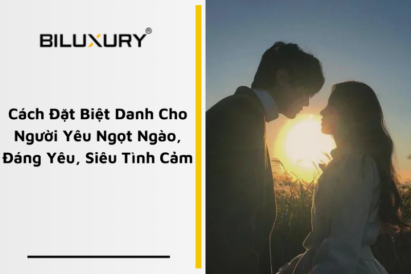 Minh họa các kiểu biệt danh tình yêu, từ ngọt ngào dễ thương đến hài hước độc đáo