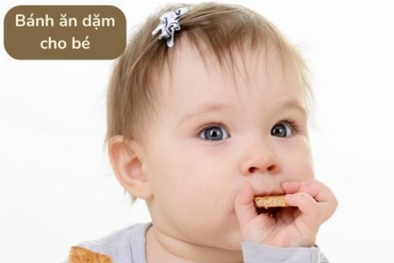 Chọn bánh ăn dặm cho trẻ 7 tháng tuổi an toàn và phù hợp với sự phát triển của bé