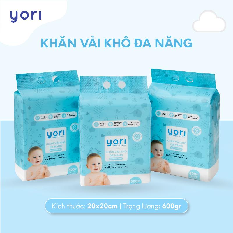 Khăn khô đa năng với chất liệu sợi bông hoặc viscose mềm mại, an toàn cho da bé