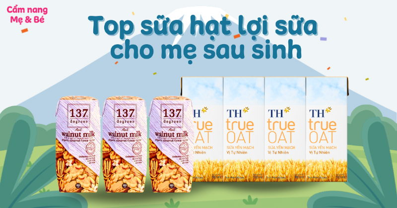 Mẹ bầu và mẹ bỉm sữa thưởng thức sữa hạt TH True Milk trong thai kỳ