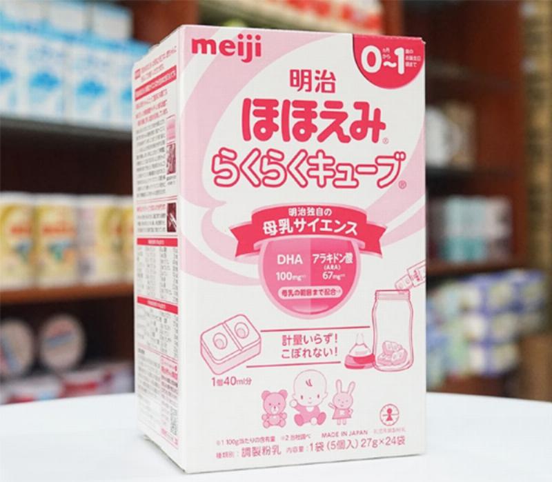 Meiji thanh 0-1 tiện lợi cho mẹ khi đi du lịch hoặc di chuyển