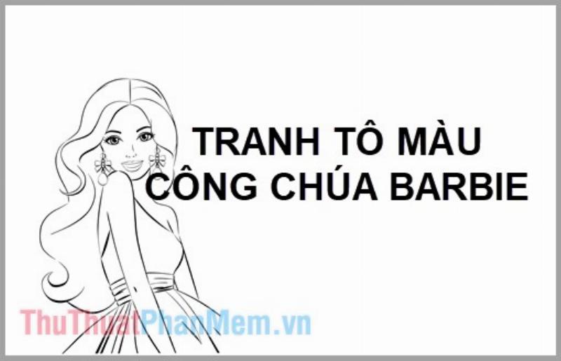 Tranh tô màu công chúa cho bé gái đang phát triển tư duy sáng tạo