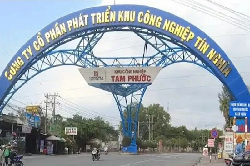 Bản đồ vị trí địa lý của Khu công nghiệp Tam Phước Đồng Nai