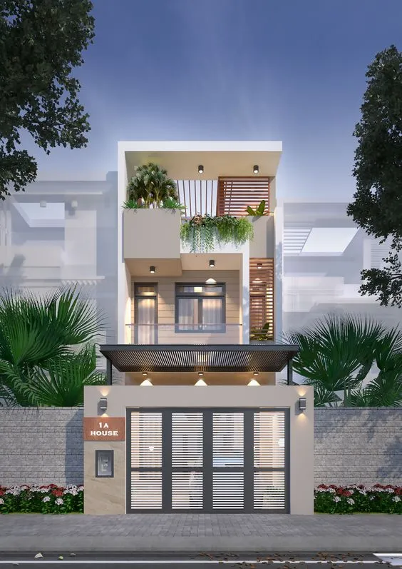Cổng sắt đẹp với họa tiết tinh xảo cho nhà phố