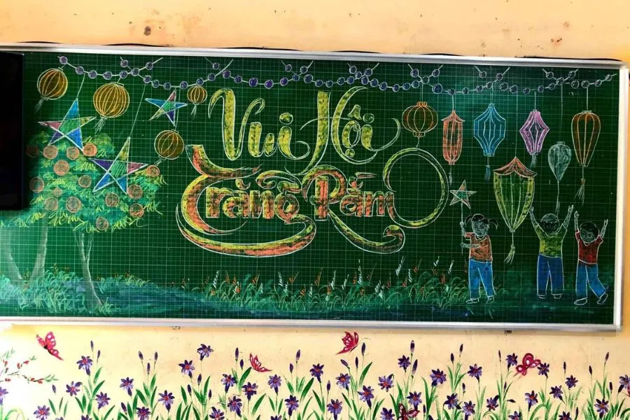 Các bé vui hội trăng rằm cùng các bé nhi đồng