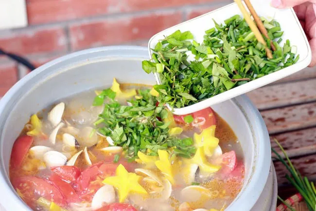 cách nấu canh ngao chua khế chua dịu