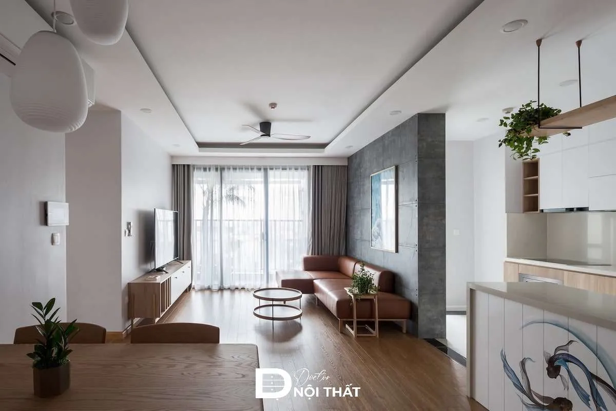 Thiết kế trần thạch cao phòng khách 25m2