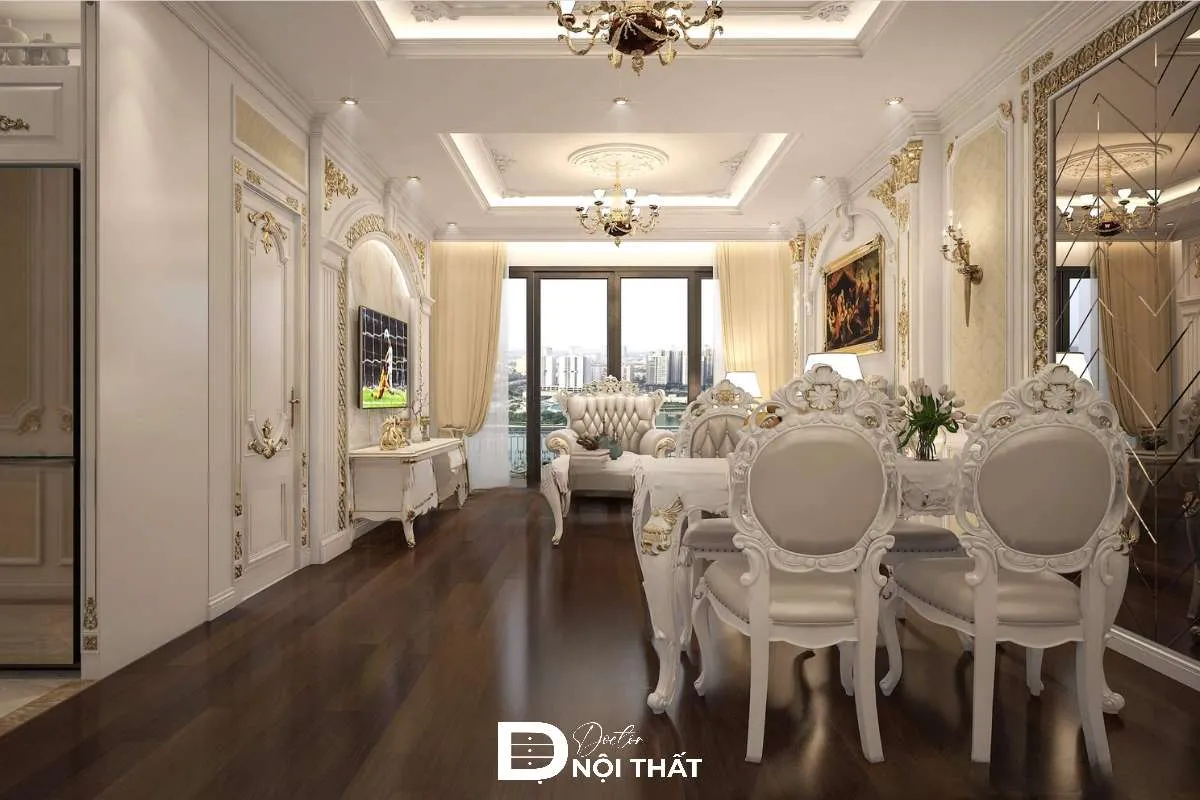 Phối màu trần thạch cao phù hợp với không gian
