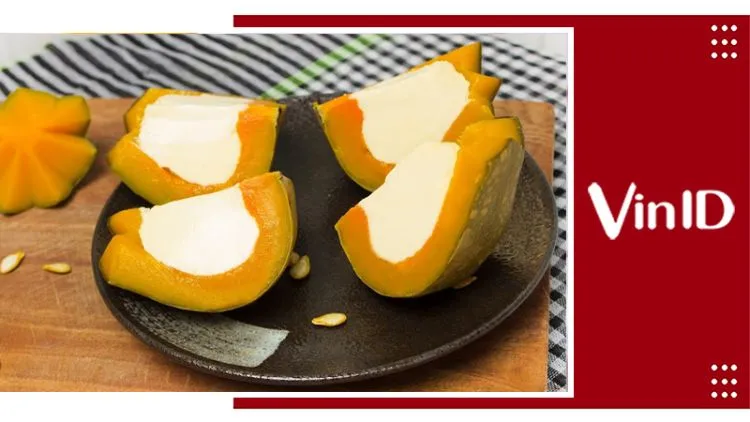 Bánh Flan bí đỏ thanh mát, béo ngậy