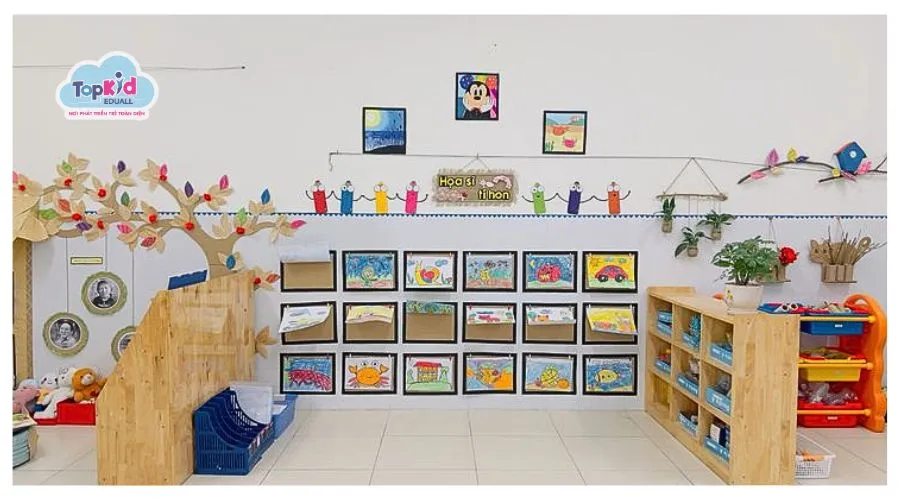 Góc trưng bày bộ sưu tập thiên nhiên sáng tạo của bé, phát triển khả năng quan sát