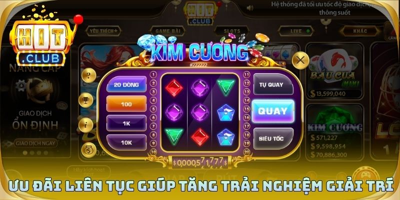 Ưu đãi liên tục giúp tăng trải nghiệm giải trí